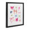 Colored Bows on Plaid, reproduction d'art encadrée sous verre, design par Lucille Price