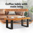 Coffee Table End Table Side Table Living Room Furniture Teak Resin