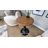 25.6" Alice Round Natural Solid Wood Top End Table Blends Modern&Farmhouse Styles For Living Room&Bedroom-956825777