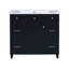 Ensemble de meuble-lavabo avec lavabo 36 po, lavabo simple, meuble-lavabo avec porte à fermeture douce et tiroir 36 po