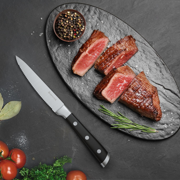 6 Piece Stainless Steel Steak Knife Sharp Professional Kitchen Chef Knives  Set