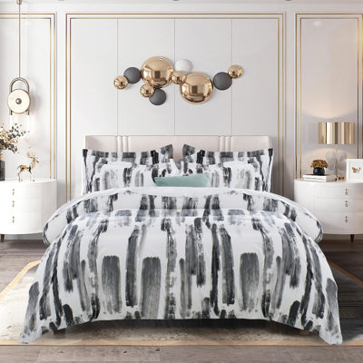 Microfiber Printed Duvet Cover - Soft, Lightweight, Fade-Resistant Bedding with Matching Pillowcases
