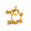 Golden Winter Berry Metal Napkin Ring