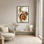 Toile murale aux formes abstraites tourbillonnantes en bronze et or-392124180
