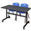 Table gigogne d'appoint Nevjana, 2 chaises empilables-32962088-32962092-32962099