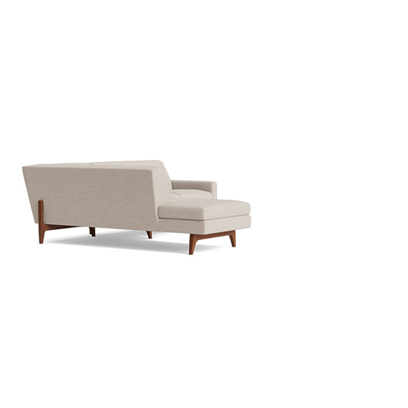 Tyler Sectional With Bumper (95" X 95"), Performance Weave - Natural, Left Hand Facing