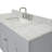 Partham 55'' Single Bathroom Vanity with Carrara Marble Top-67491728