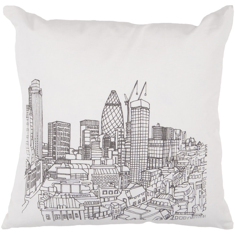 Cotton Throw Pillow, 22", Down