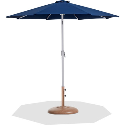 Parasol de patio en tissu / aluminium avec base Chavelle