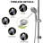 Modern Round Shower System, Rain Shower Head with Handheld Spray, Shower Faucet Set-112993900