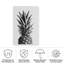 Ananas noir et blanc sur toile-285572606