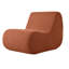 Fauteuil d'appoint confortable avec - courbe ergonomique pour rehausser la posture, rembourrage en mousse haute - configuration orange: l 29 po x 43,88 po; 27 po; support élégant sans assemblage: l 29 po x P 43,88 po-137075957