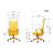 Modern Yellow Ergonomic Mesh Task Chair, Comfortable Home Office Chair-1187240658-1187240659