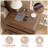 Angela Wood 3 Drawers Nightstand Set of 2 with Charging Station, Bed Side Table Set of 2 with Charging Station, Round Corner Wood Night Stand, 15.7"D x 23.6"W x 27.7"H-671273425