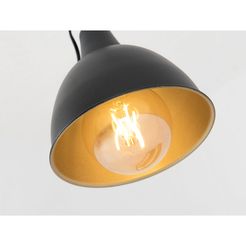 Culpeper 1 - Light Black Unique/Statement Pendant, 94cm H x 60cm W x 17cm D