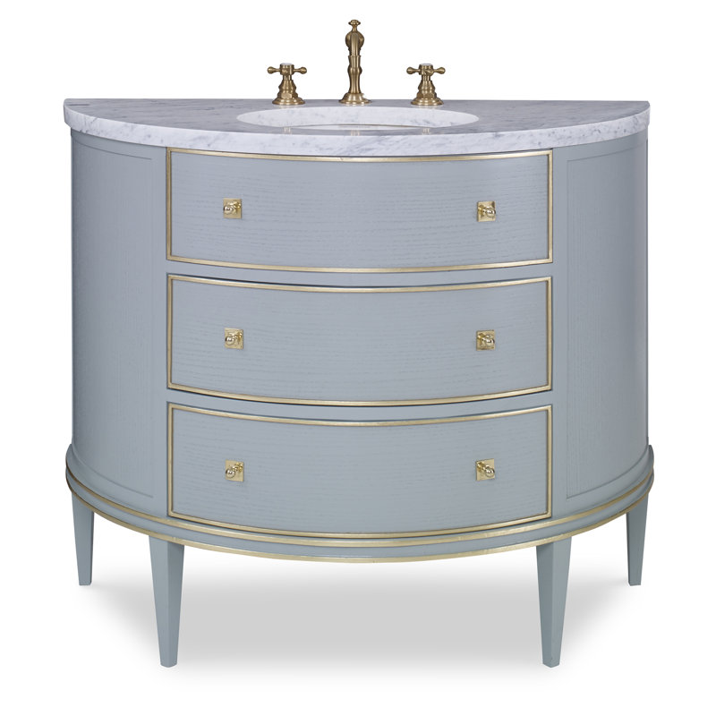 Ensemble de meuble-lavabo simple 43 po Orion, Bleu polaire
