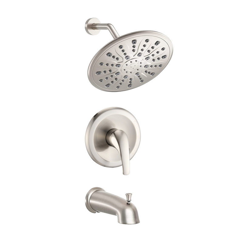 All-In-One Kit with Rough in-Valve, Brushed Nickel