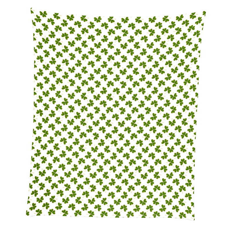 Knitted Throw Blanket, Floral 2