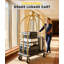Chariot à bagages d'hôtel 1300 Lbs - Chariot Bellman en acier inoxydable brossé