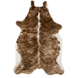 Acadia Animal Print Area Rug in Brown