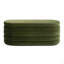 Banc de rangement ovale rembourré 49 po, velours performance vert olive-1746737127