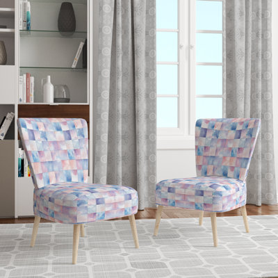 Chaise d'appoint French Country - mauve et mauve