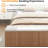 Twin Natural Oak Wood Bed Frame With Built-In Footboard Storage Bench,4 Drawers,Headboard,Heavy Duty,No Box Spring Needed,Mid-Century Modern Style