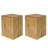 Antwan Black Wood-Look End Table, 14.67" Wide, For Drinks, Indoor Outdoor Decor Color, 18" High, Wood-Like Finish, Mixable With Same-Style Items-121074415