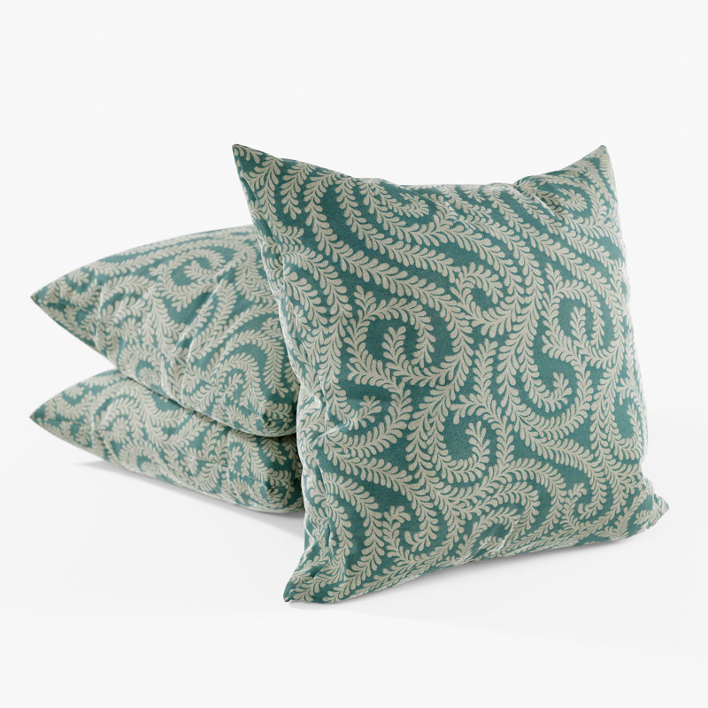 Holoman Floral Square Cushion Cover, 49 x 49cm, Blue