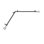 Tringle à rideaux simple Brasfield Curl