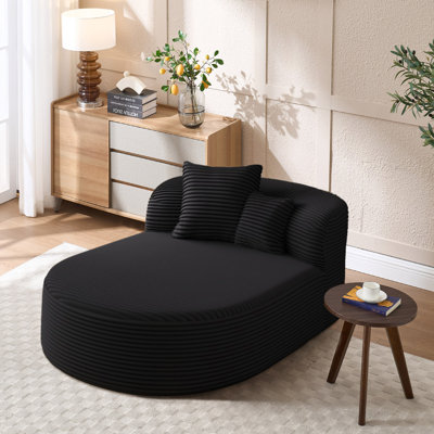 Corduroy Chaise Lounge Sofa