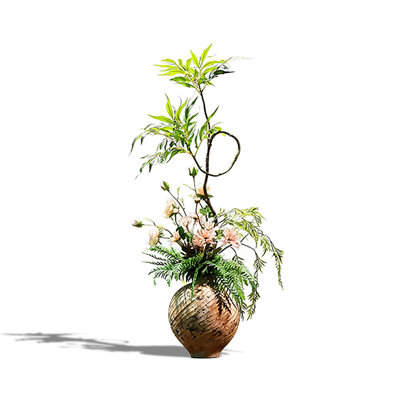 Ornement de décoration d'intérieur rétro style Zen en céramique rustique