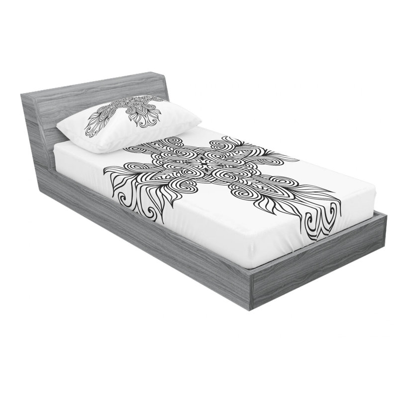 Microfiber Sheet Set, Twin Sheet Set with Fitted Sheet