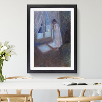 The Girl by the Window by Edvard Munch - Picture Frame Painting