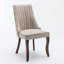 Chaise de salle à manger en lin-1401943071