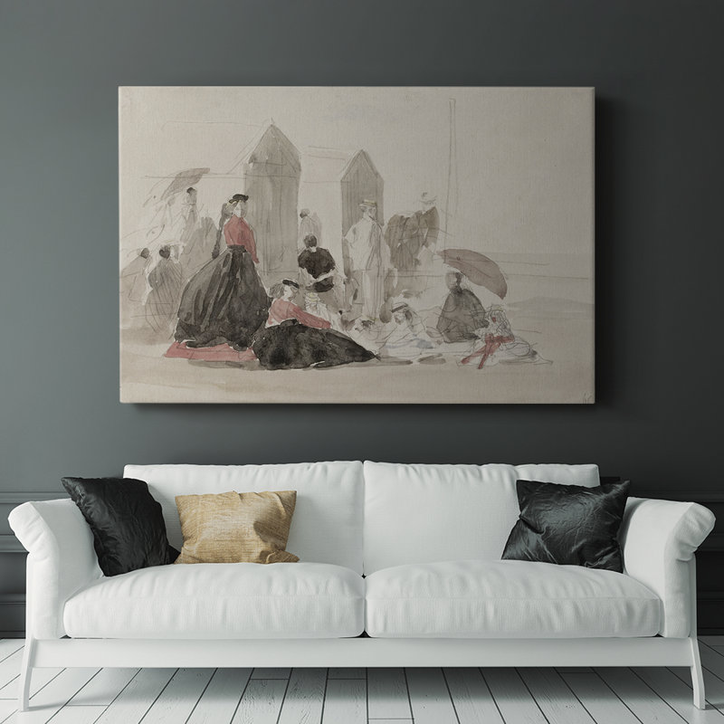 Croquis rétro - ix - Cavas enveloppés de galerie, H 12 po x l 18 po