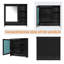 Armoire à miroir murale 30 po 2 en 1 avec tablette réglable, charnières à fermeture en douceur, panneau de fibres à densité moyenne de haute qualité, pour meuble-lavabo, salon, rangement de chambre à coucher