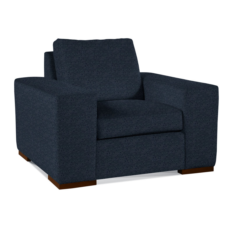 Memphis Armchair, Navy Crypton Performance; 0822-61, Java