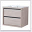 Meuble-lavabo 24 po avec 2 tiroirs à fermeture douce, lavabo en céramique blanche
