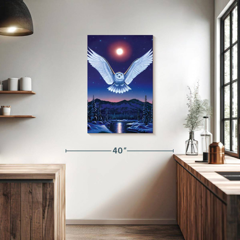 Brampt Moonlit Night Owl, 36" H x 24" W