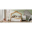Lit maison en bois blanc