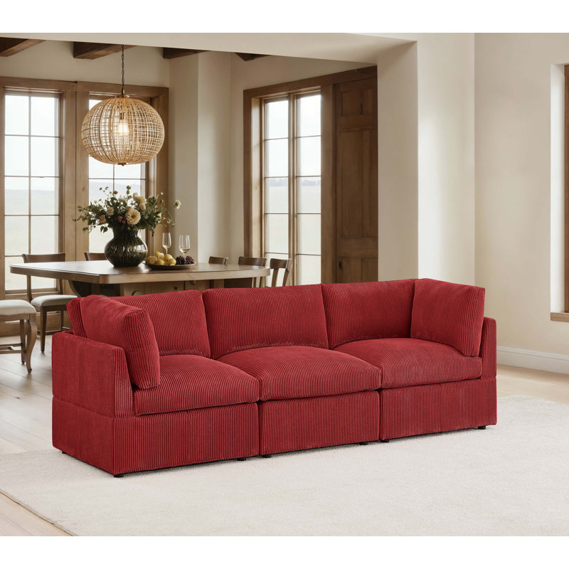 Freywall Sofa, Red