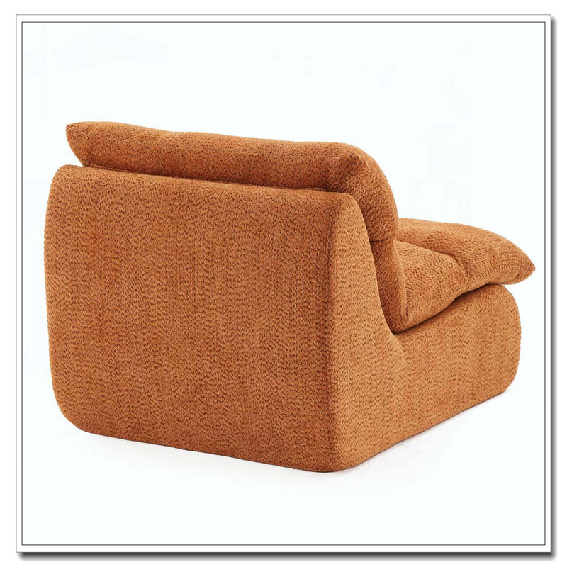 Fauteuil moderne avec assise moelleuse, Orange