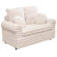 Petit canapé-lit rond confortable avec accoudoirs moelleux avec coussin amovible-974022055