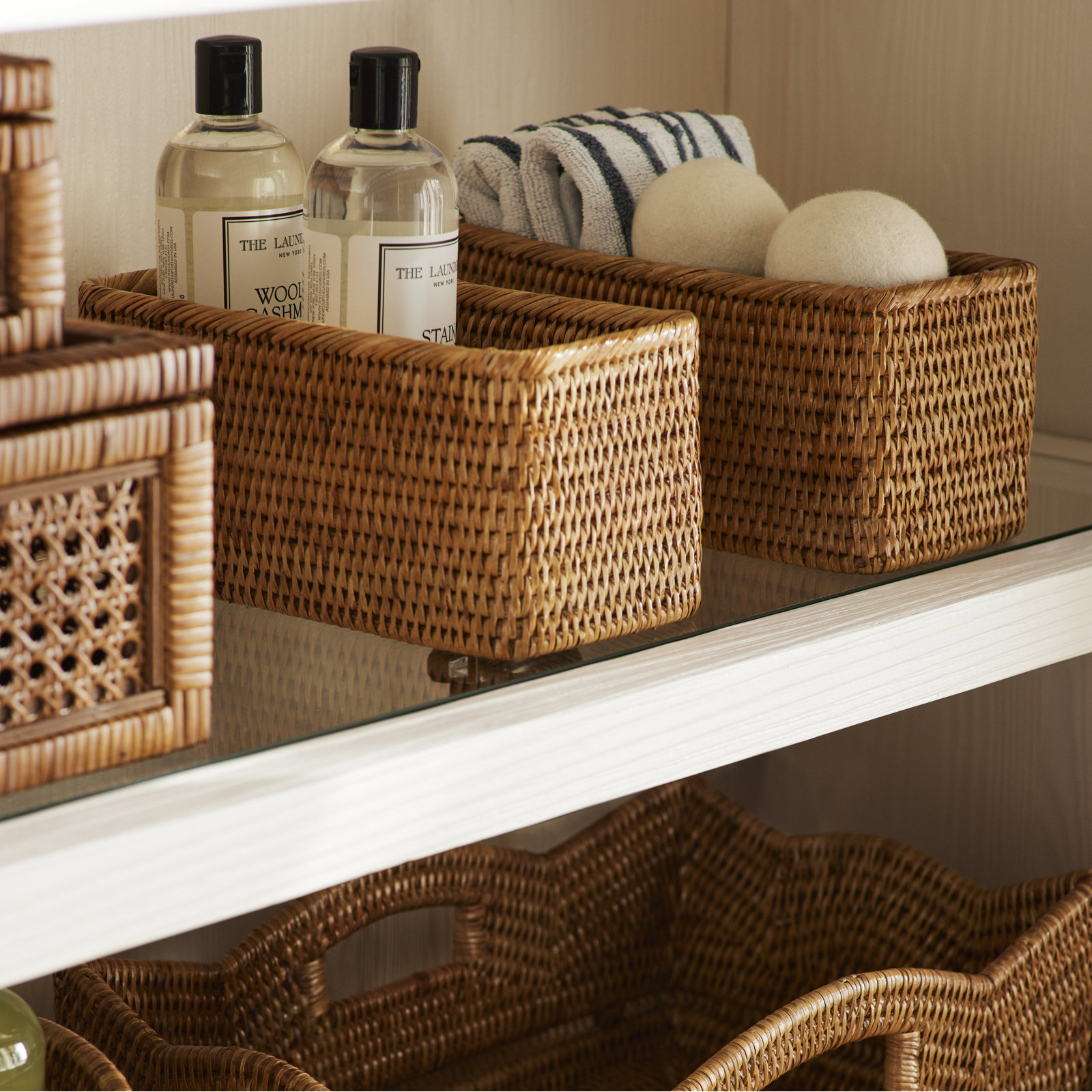 Albina Decorative Basket 1, Honey Brown