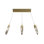 Aspen Collection 3 Light Clear Crystal Multi Port Pendant
