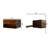 Curved Elegance Floating Nightstand in Chestnut Finish