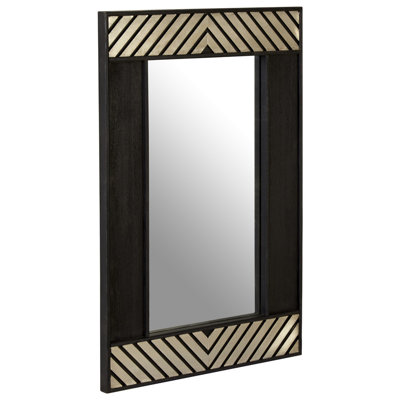 Sthilaire Solid Wood Flat Overmantel Mirror