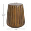Table d'appoint intérieure MGO - Table de bout durable de style souche d'arbre pour patio, jardin, salon