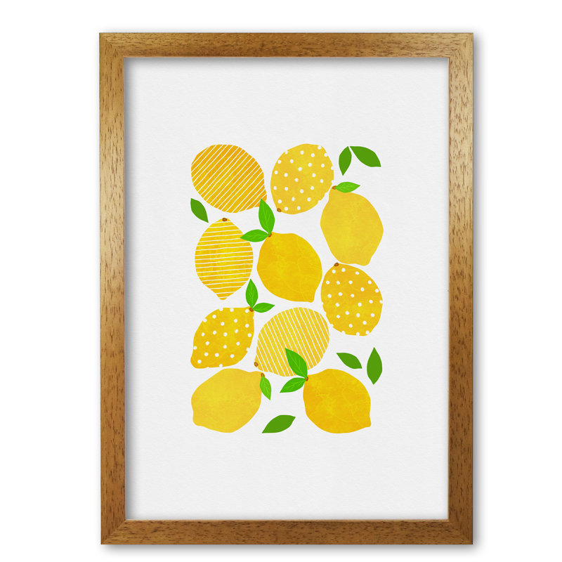 Lemon Crowd 1 Piece Wall Art, 84.1cm H x 59.4cm W x 4cm D, Wrapped Canvas